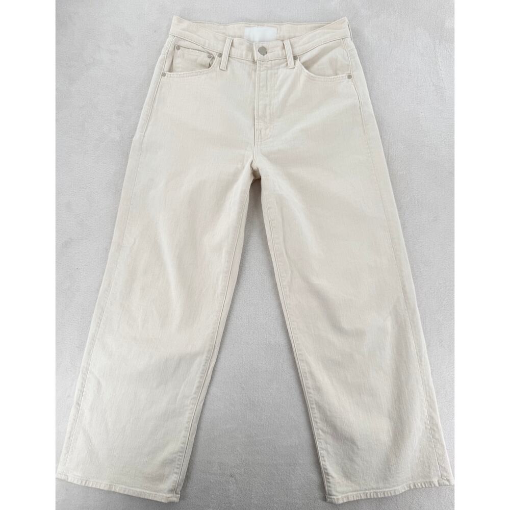 Mother Jeans The Dodger Ankle Denim White Act Natural Wide Leg 25 Run Big - Picture 2 of 12